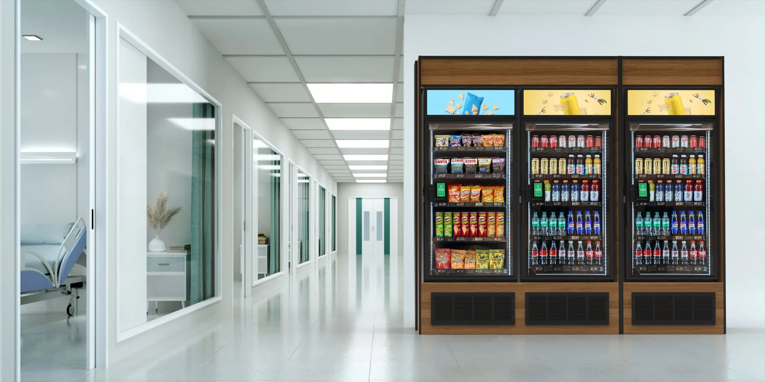 NanoMart.AI vending machine at healthcare facility